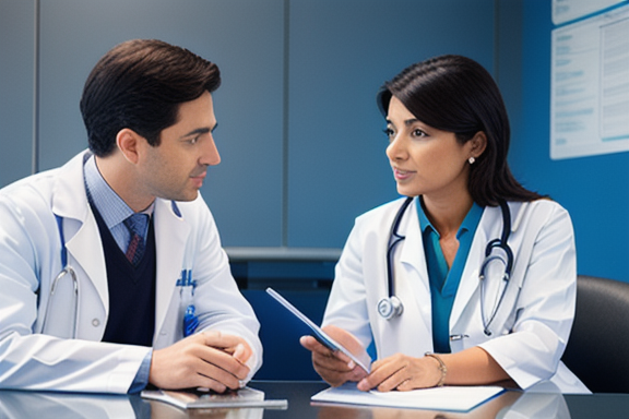 Doctor discussing treatment options with a patient