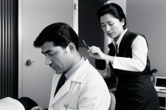 Doctor conducting a medical examination