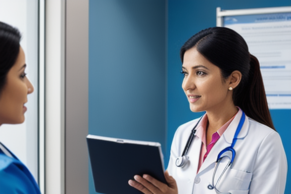 Doctor discussing with a patient