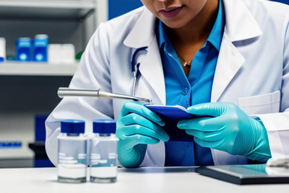 Doctor examining forensic evidence