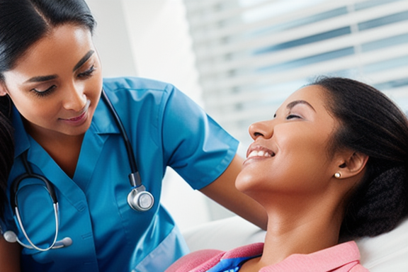 Healthcare professional providing emotional support to a patient